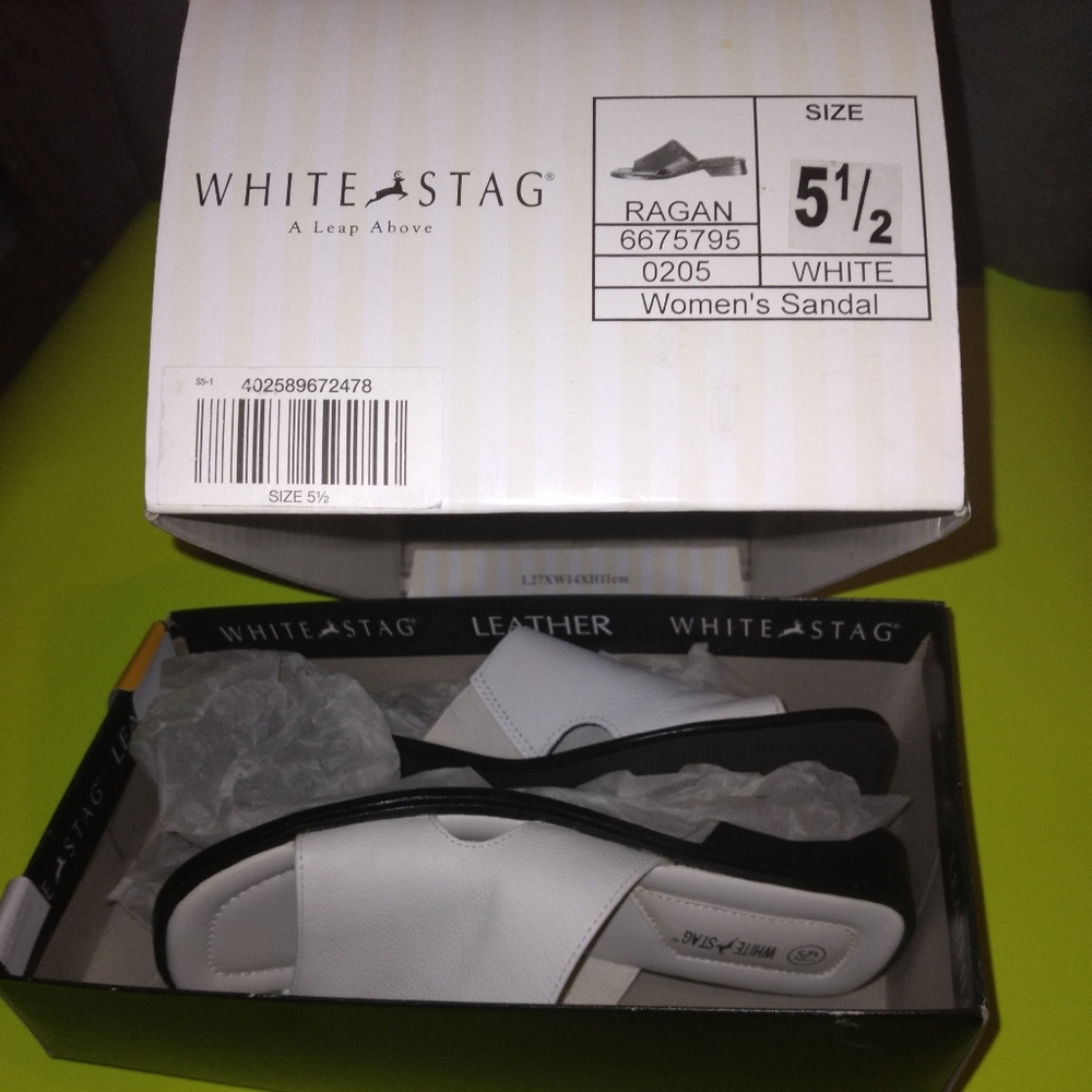Women white stag shoes